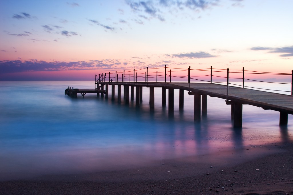 Bridge at sunset